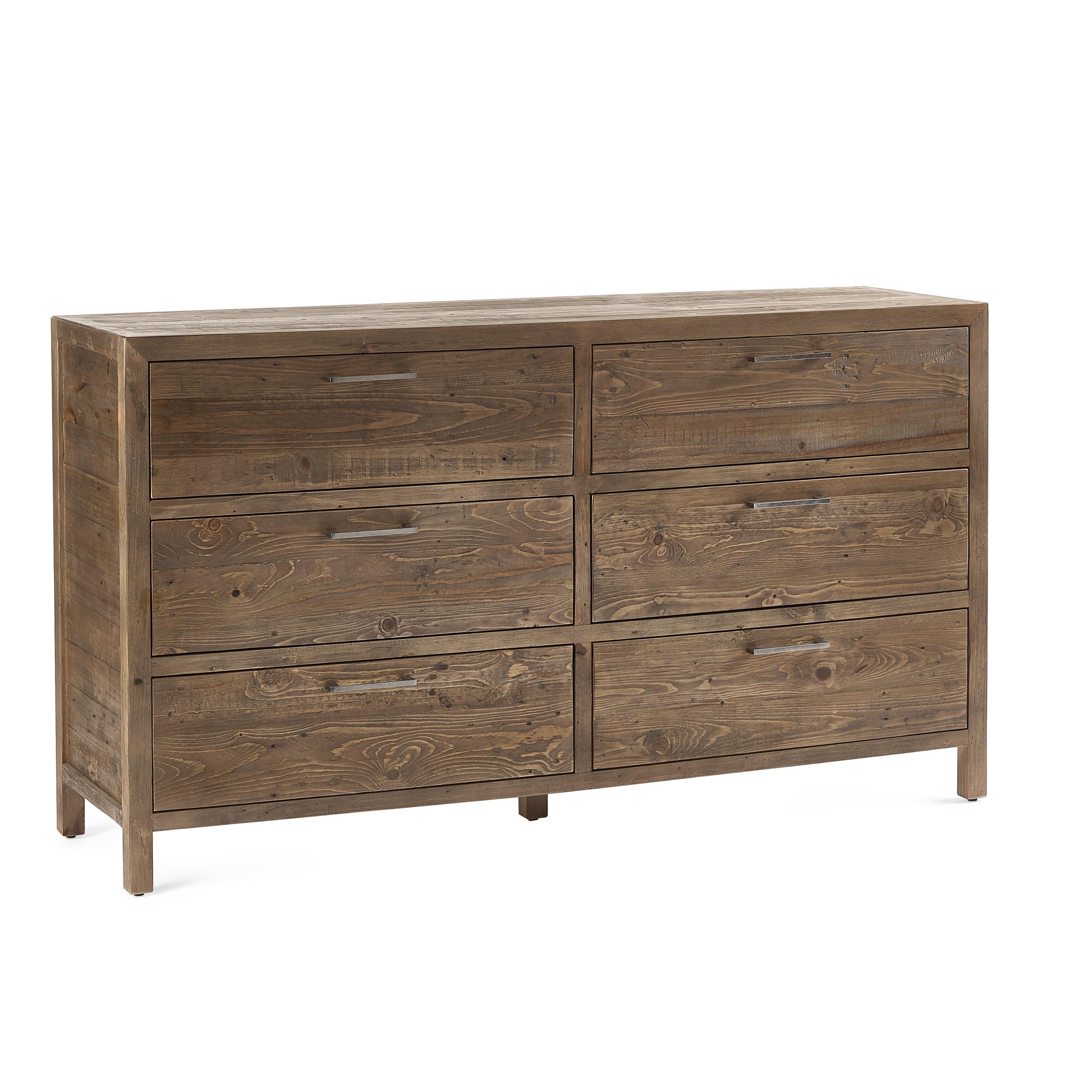 Barnes Pine Wood Chest of Drawers | 6 Drawers